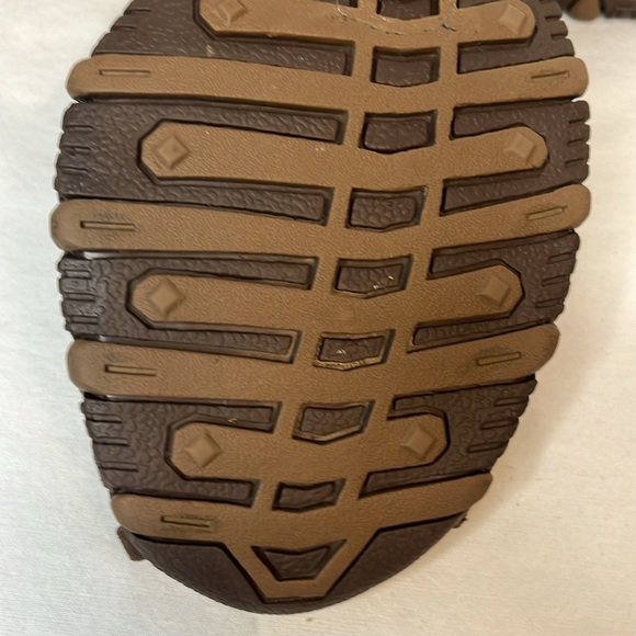 Skechers Leather Strappy Flat Sandals Brown. Womens . S. 8 1/2. - Picture 4 of 11